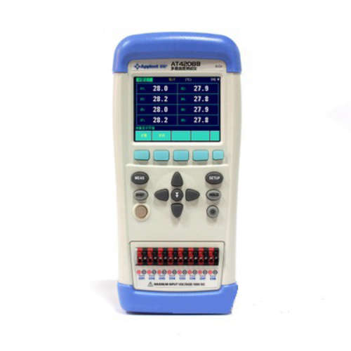 常州安柏 AT4208 手持式多路温度测试仪(8ch) 触摸屏
