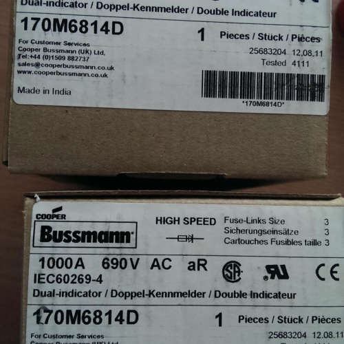 特价供应BUSSMANN配件170M6814D
