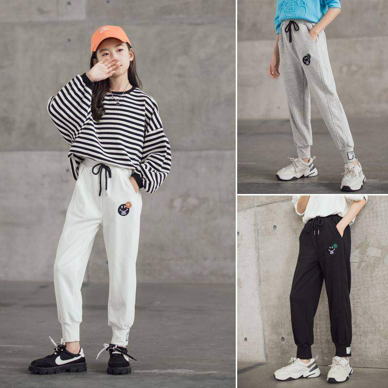 女童运动裤春秋款儿童百搭束脚裤中大童简约卫裤外穿舒适休闲裤子,童装/婴儿装/亲子装,运动裤卫裤,淘宝优惠券,粉丝福利购,淘宝优惠卷