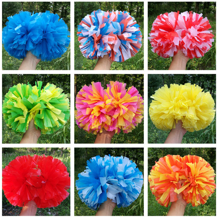 新款啦啦花球 中小学校啦啦操花球 广场舞花球 啦啦花彩球包邮