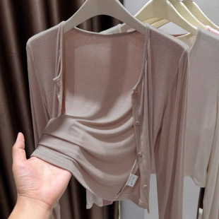 超薄外套200斤胖妹妹防晒空调房面膜针织衫 夏季 女3515 开衫 大码