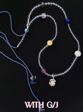 纯银贝壳天然水晶珍珠可调节项链