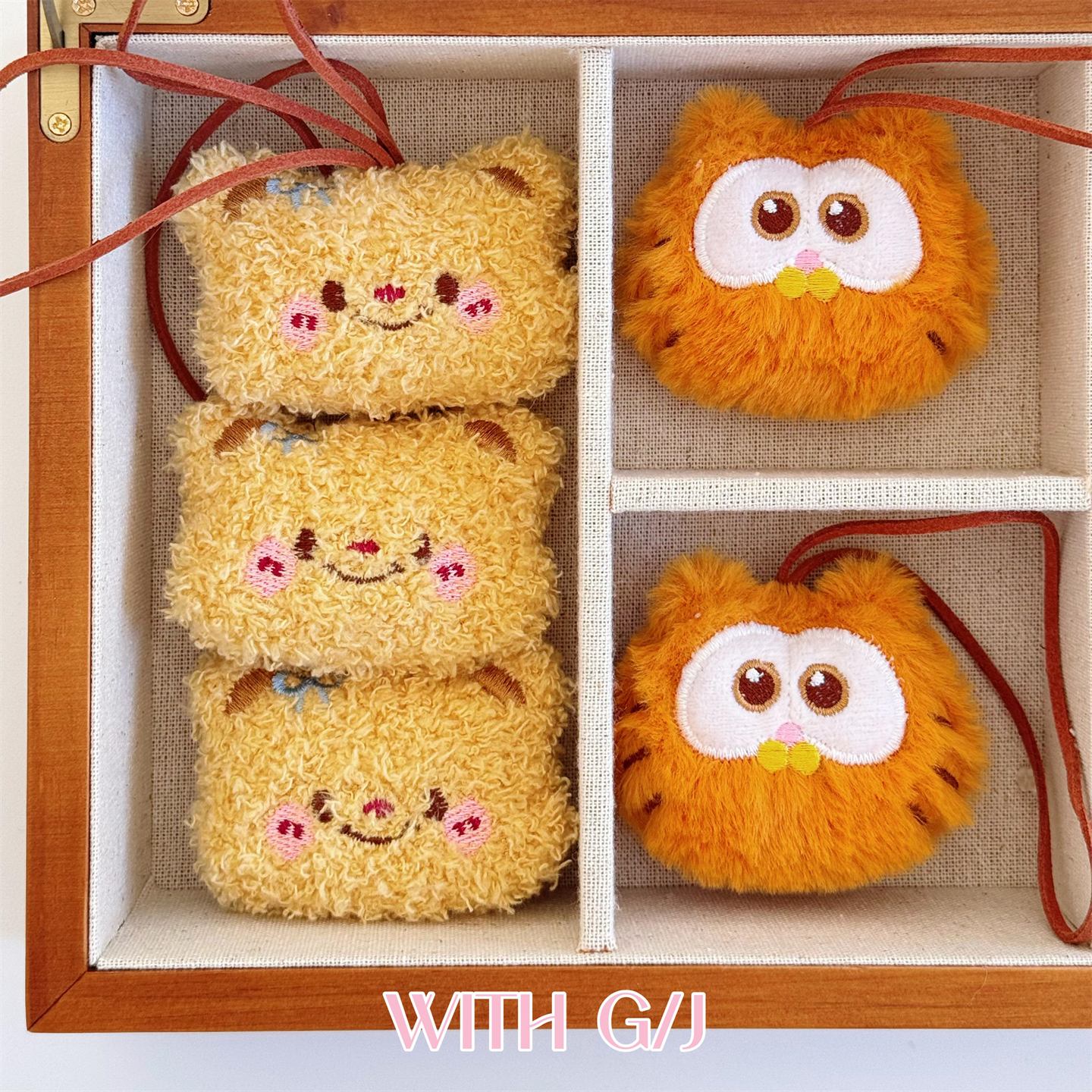 与任意商品一起下单包邮 加菲猫黄油小熊挂件书包名牌