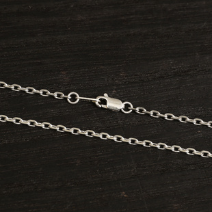 三沐高桥吾郎风格手工925纯银细角龙虾扣百搭潮男女款十字银链diy