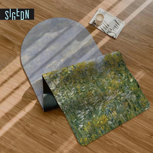 SIGEDN天然橡胶瑜伽垫女士专业用防滑高级健身家用椭圆舞蹈垫子