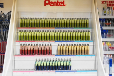 Pentel派通BLN-105按动中性笔宝可梦限定BLN75速干0.5mm