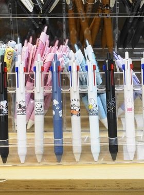 日本UNI三菱jetstream限定史努比米菲黑色增量三色模块中油笔0.5