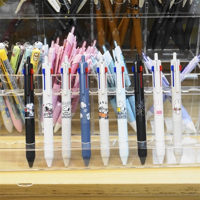 日本UNI三菱jetstream限定史努比米菲黑色增量三色模块中油笔0.5