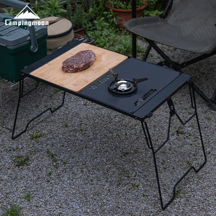 柯曼IGT拓展组合桌多功能桥桌露营折叠烧烤茶几蜘蛛炉模块单元桌