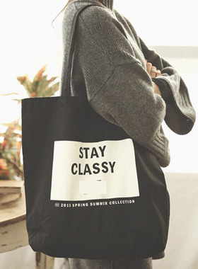 2024韩版帆布包文艺女包单肩简约小清新休闲学生大容量手提袋夏潮