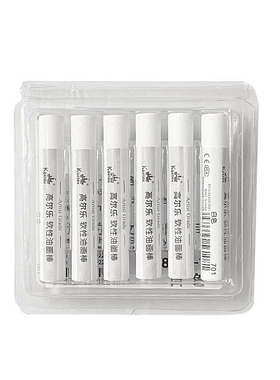 高尔乐白色黑色单色36色油画棒超软性单支补充装水溶性重彩蜡笔