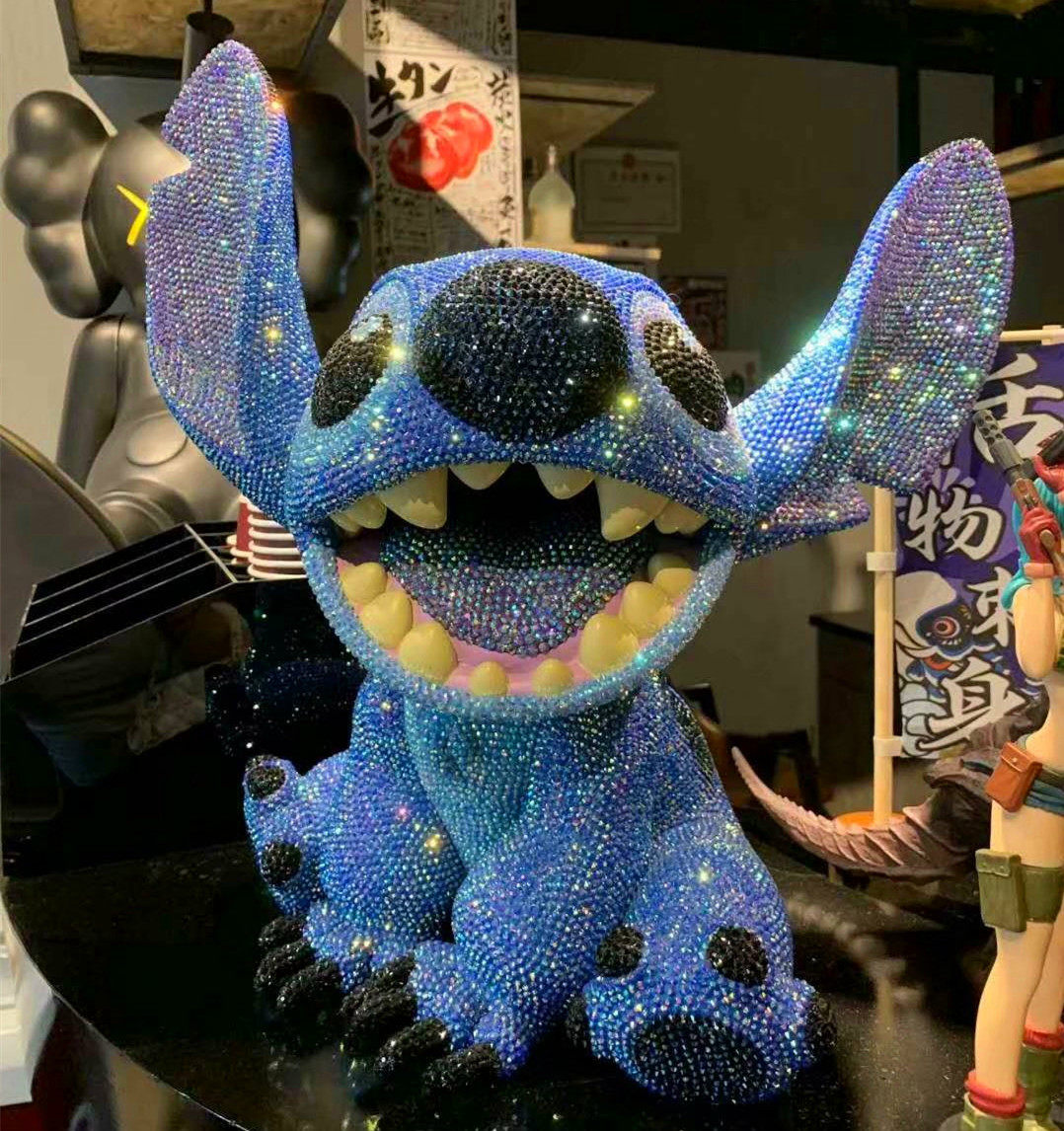 包邮星际宝贝史迪奇粘钻存钱罐