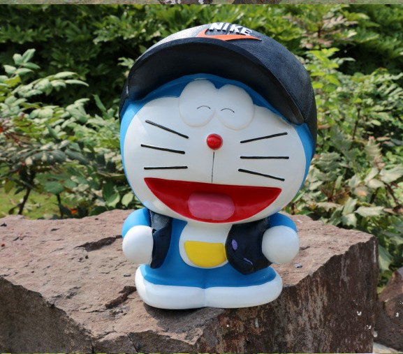 叮当猫摆件机器猫储蓄罐存钱罐