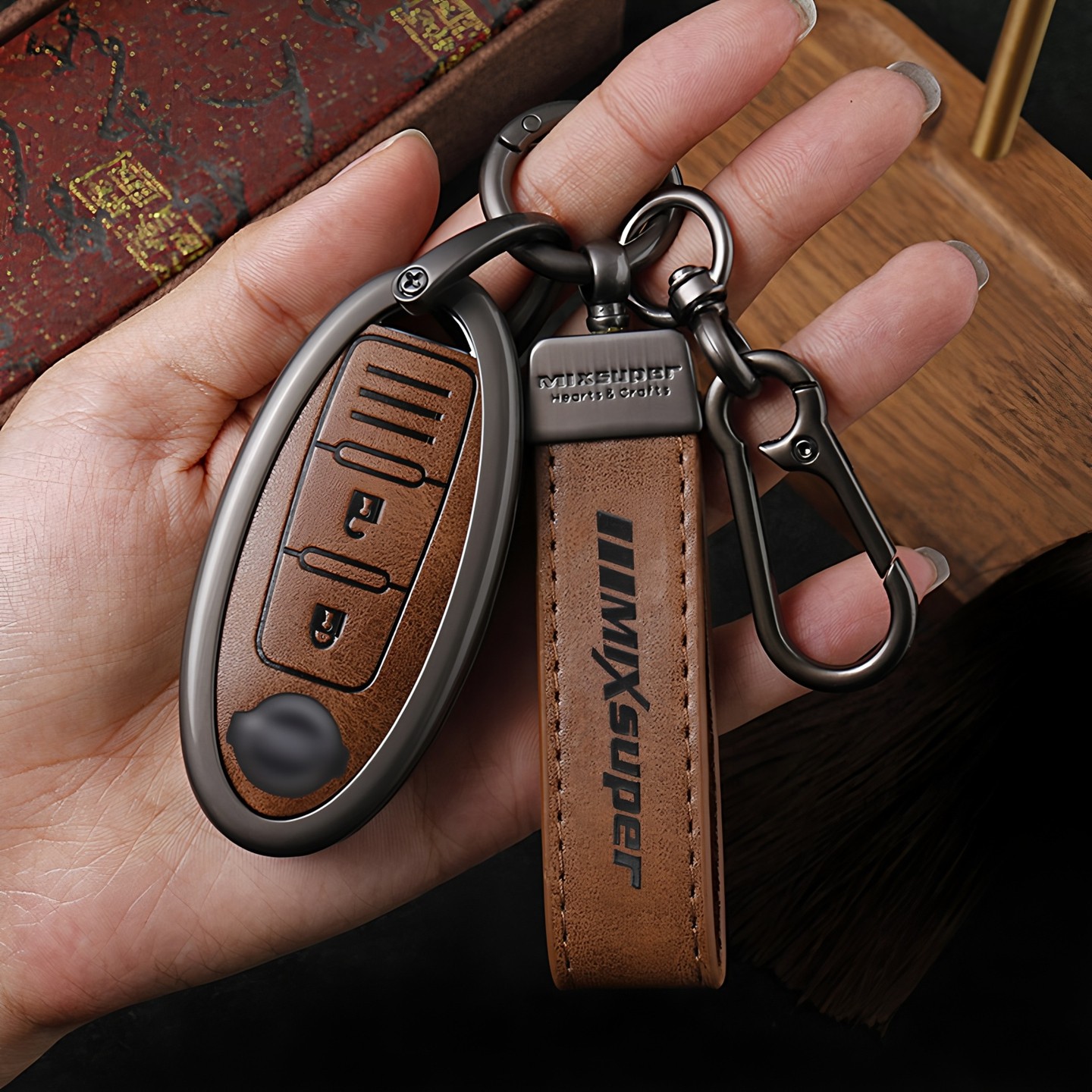 日产专用钥匙壳套外形高端精致