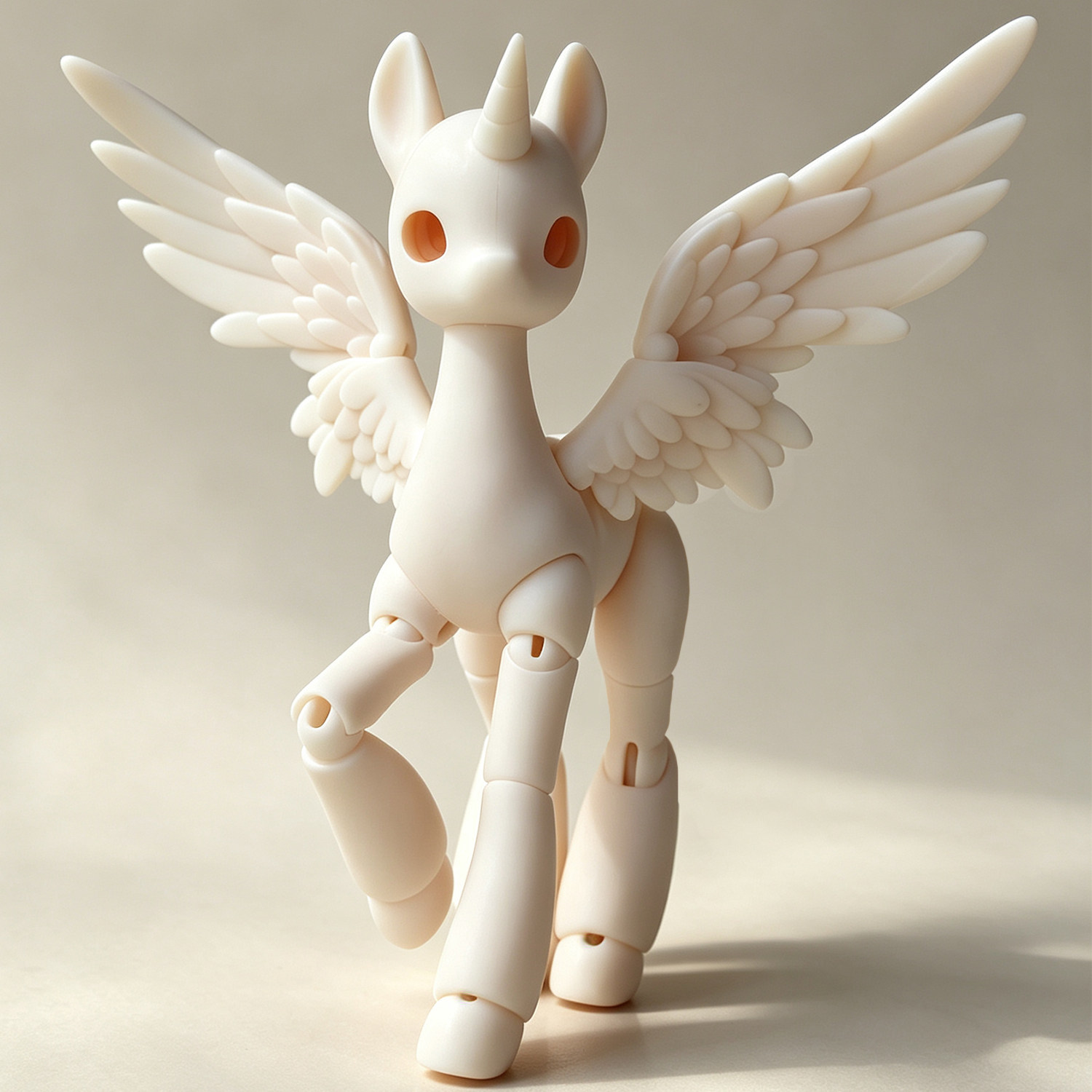 thumbnail for Qimengwa BJD Pony Body Eco-friendly Resin Flying Unicorn Kimoo BJD