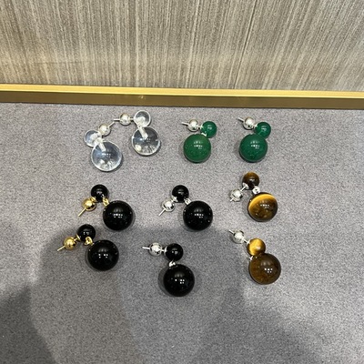 SophieBuhai黑玛瑙耳钉高级独特