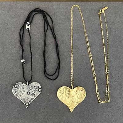 韩国东大门金色爱心项链mars25