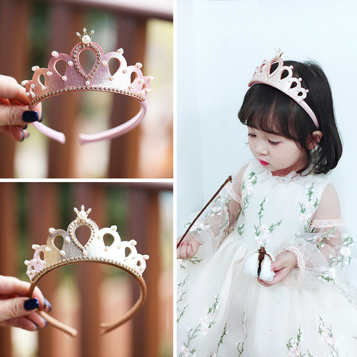 公主气质王冠女宝宝周岁生日发饰