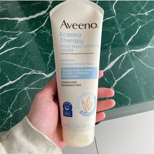 Aveeno成人eczema燕麦保湿霜354ml舒缓保湿痒干燥每天可用湿疹