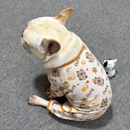 法斗巴哥胖狗棉弹力四脚衣服