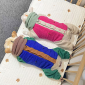 法斗加厚四脚衣冬季 宠物狗狗棉衣柯基胖狗巴哥斗牛犬衣服加绒保暖