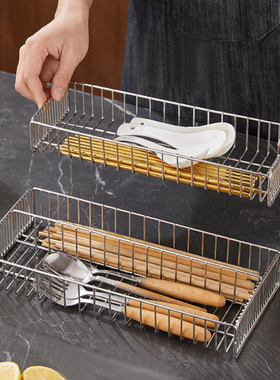 厨房304不锈钢装筷子盒笼消毒柜收纳盒家用餐具笼沥水筷架置物架