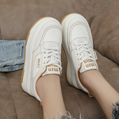 松糕显瘦轻便女单鞋 厚底小白鞋 33内增高小个子板鞋 女小码 女鞋