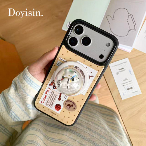 独与行《星星小狗》适用于苹果17pro手机壳iphone17贝贝壳磁吸16pro小众ins风17promax全包相机键