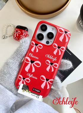 独与行原创蝴蝶结韩国进口插卡菲林壳适用于苹果17手机壳iphone1小众苹果17pro手机壳16pro小众17promax磨砂