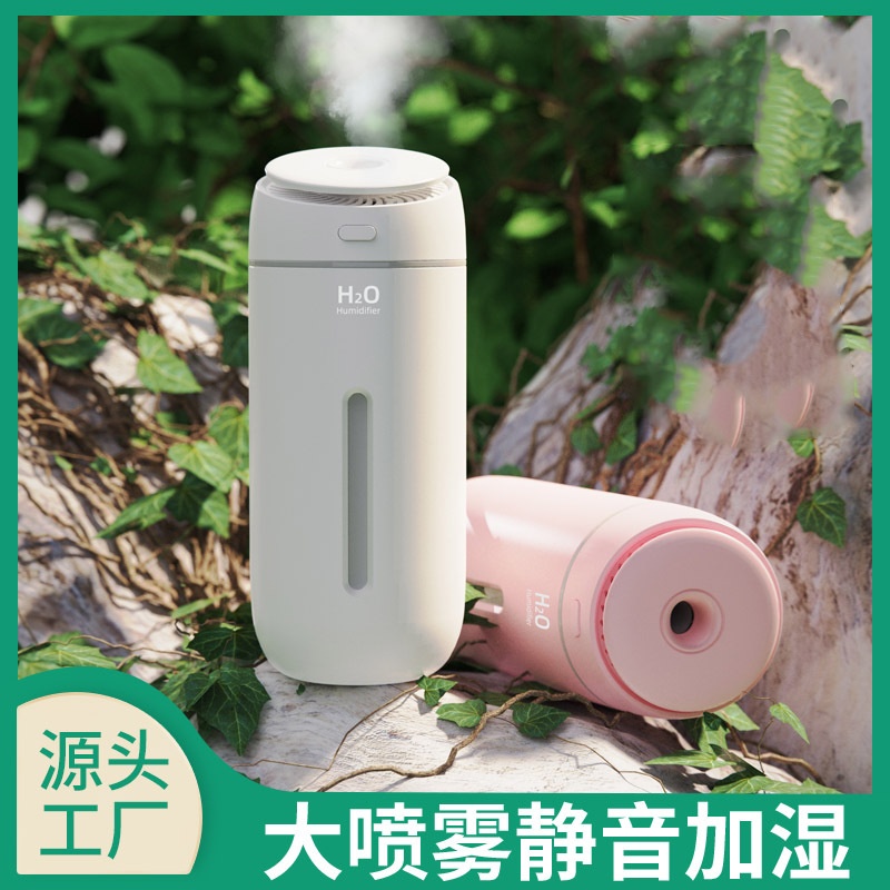 新款桌面补水夜灯家用办公卧室车载大雾量usb迷你空气净化加湿器