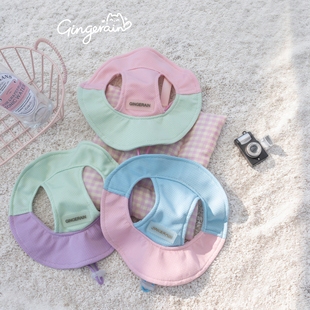 GINGERAIN 瑜伽服帽子防晒帽无毛猫德文猫衣服凉凉衣太阳帽露耳帽