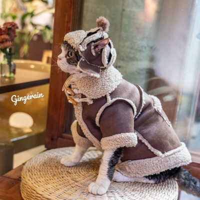 GINGERAIN皮毛一体=外套猫咪衣服