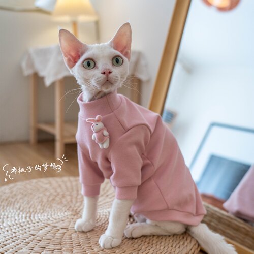GINGERAIN德文猫卫衣纯棉磨毛