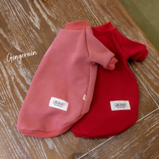 GINGERAIN 加绒保暖卫衣无毛猫德文猫衣服纯棉猫衣服多色卫衣