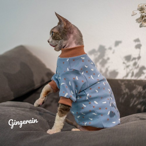 GINGERAIN无毛猫保暖内衣打底衫