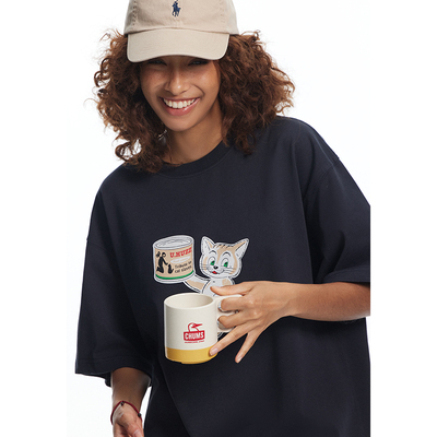 UHUZZ致敬猫奴印花短袖男女