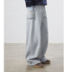 UHUZZ 男女 日系复古宽松直筒阔腿休闲长裤 25AW苹果核弯刀工装 裤