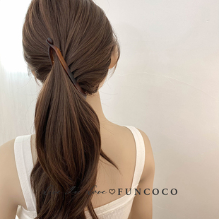 韩国进口气质大号发量多夹子抓夹女夏头饰香蕉夹盘发夹后脑勺鲨鱼