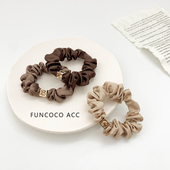 韩国进口精致高级感丝质小肠发圈2024年网红新款 头绳头饰气质简约