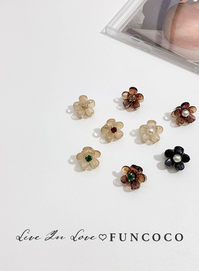 韩国进口复古透明mini小发夹小巧精致小号刘海夹小抓夹可爱日系女