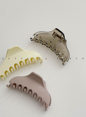 FUNCOCO｜小巧高颅顶抓夹~刘海夹时尚洋气亚克力小号半扎短发夹女