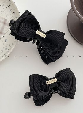 高级感发量少香蕉夹竖式发夹后脑勺高马尾盘发竖夹气质防滑头饰女