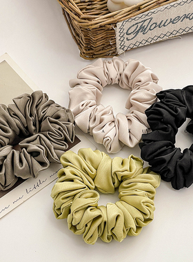 巨饱满多褶~质感法式复古高级感大肠发圈马尾头绳发圈大号肥肠圈