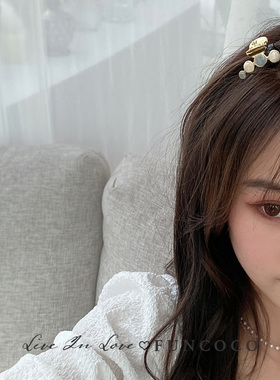 韩国滴油发夹刘海夹顶夹抓夹小号边夹少女网红成年女发卡头饰卡子