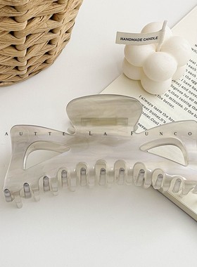 加大号醋酸抓夹高级感发量多洗澡发夹女2024新款后脑勺鲨鱼夹发饰