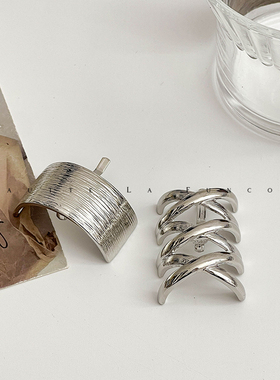 日系银色金属马尾扣简约实用发扣精致百搭扎头发高马尾固定神器女