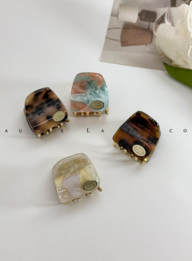 2024新款短发半扎发发夹后脑勺发量少马尾醋酸小号抓夹发卡发饰女