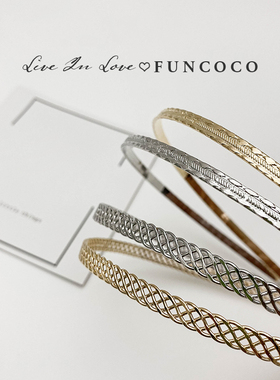 韩国进口金属发箍女头饰洗脸头箍头饰夏季压发网红2024年新款发卡