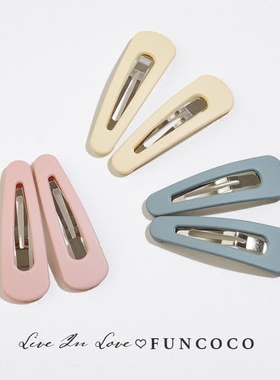 韩国糖果色甜美简约泫雅风BB夹刘海发夹林小宅网红同款个性发卡子