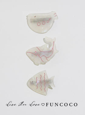 日系仙女白色可爱卡通发夹韩国简约百搭林小宅同款甜美刘海夹头饰